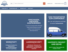 Tablet Screenshot of huppertz-freizeit.de